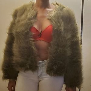 Brand new faux fur coat